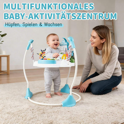 Kūdikių veiklos centras su 6 žaislais, lemputėmis, muzika, mėlynas