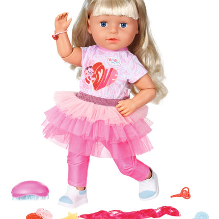 Baby Born Sister lėlė, Style & Play, blondinė, 43 cm
