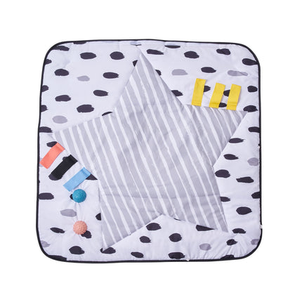 Baby Play Gym Mat, 6 Sensory Toys, 2 Touch Balls