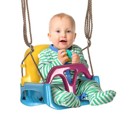 Baby rocking chair with adjustable rope for children, 9 months+