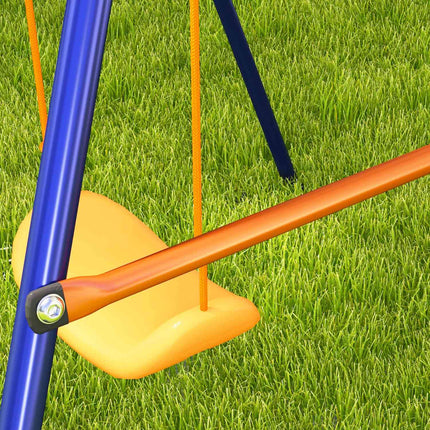 Kūdikių sūpynės, futbolo vartai, krepšinio lankas, 3-8 metų, plienas, tamsiai mėlynas