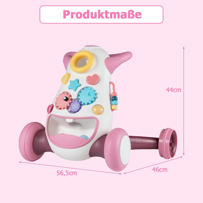 Kūdikio vaikštynė su muzika ir švieselėmis, Montessori žaidimai, rožinė