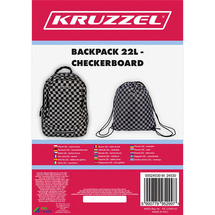 Kuprinė 22L - languota Kruzzel 24530