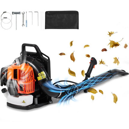 Backpack Leaf Blower, 63CC 2-Cycle Gas, 1110 CFM