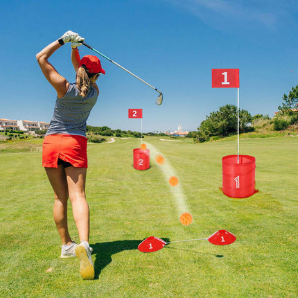 Backyard Golf Chipping Game Set, 3 Holes, Portable
