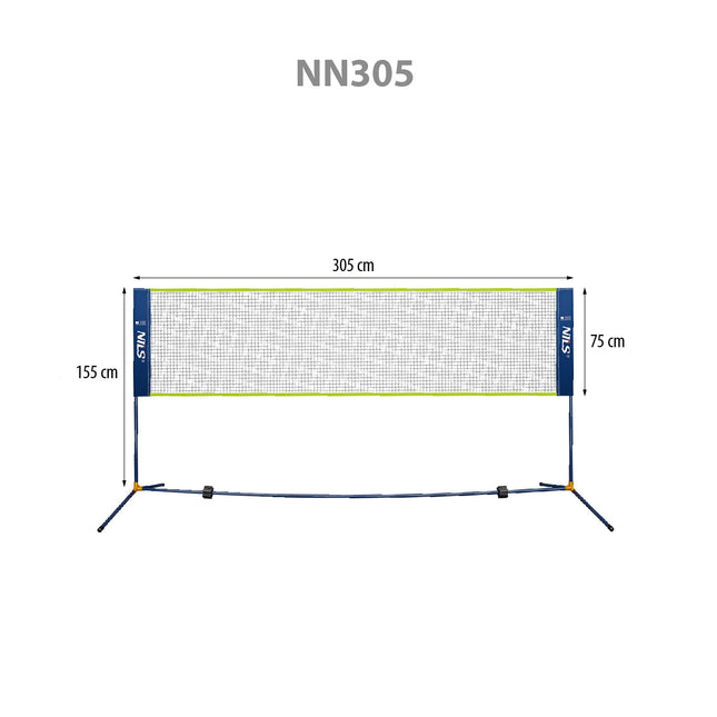 Badmintono tinklas 305 cm - pilnai dengia