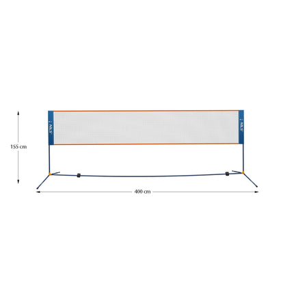 Badmintono tinklas 400 cm - pilnai uždengtas