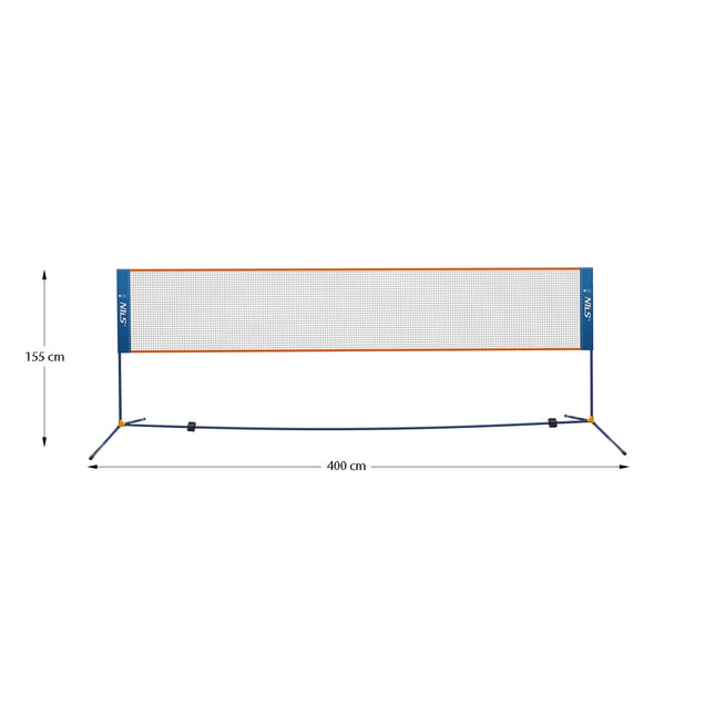 Badmintono tinklas 400 cm - pilnai uždengtas