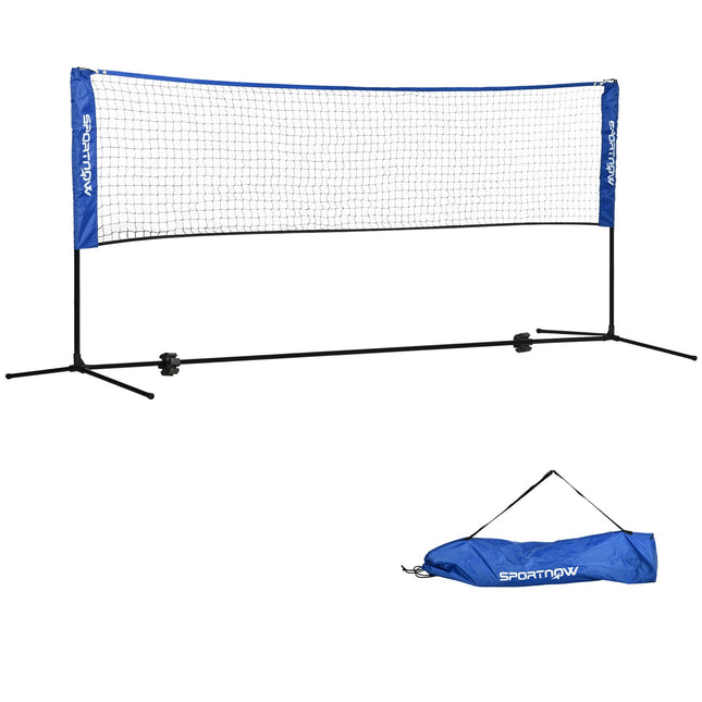 Badmintono tinklų rinkinys, sulankstomas teniso tinklas, 103/120/155 cm aukščio reguliuojamo aukščio badmintono tinklas vidaus ir lauko reikmėms, tinklinio tinklas metalinis, poliesteris, mėlynas