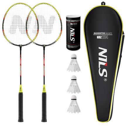 Badmintono rinkinys - 2 raketės, 3 plunksninukai, uždangalas