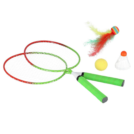 Badmintono rinkinys, 2 raketės + plunksninukai + kamuoliukai, jaunimui