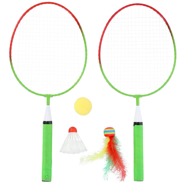 Badmintono rinkinys, 2 raketės + plunksninukai + kamuoliukai, jaunimui