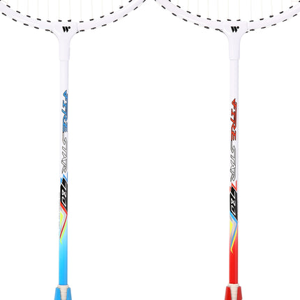 Badmintono rinkinys - 2 raketės, plunksninukai įskaičiuoti