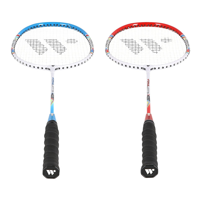 Badmintono rinkinys - 2 raketės, plunksninukai įskaičiuoti