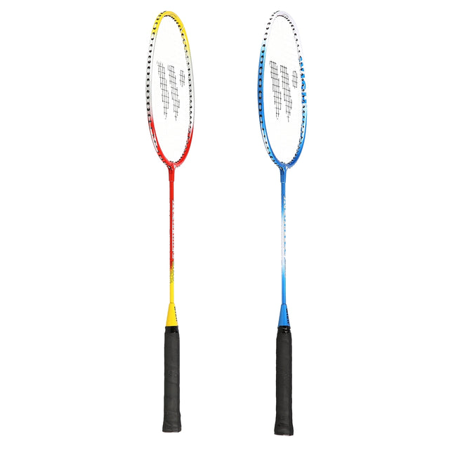 Badmintono rinkinys - 2 raketės, plunksninukai įskaičiuoti