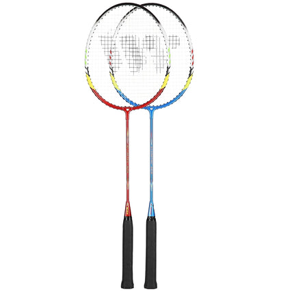 Badmintono rinkinys - 2 raketės, plunksninukai įskaičiuoti