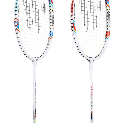 Badmintono rinkinys - 2 raketės, plunksninukai įskaičiuoti