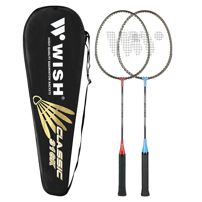 Badmintono rinkinys - 2 raketės, plunksniniai kamuoliukai neįtraukti