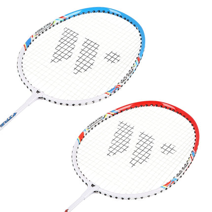 Badmintono rinkinys - 2 raketės, plunksninukai įskaičiuoti