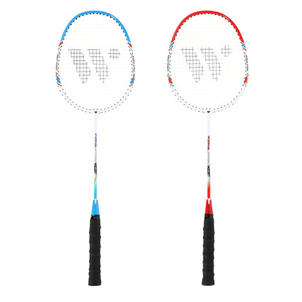Badmintono rinkinys - 2 raketės, plunksninukai įskaičiuoti