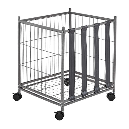 Kamuolių vežimėlis pagamintas iš metalo