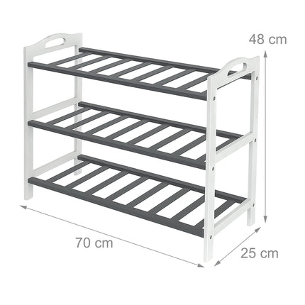Bambukinis batų stovas, 3 pakopų, talpina 9 poras