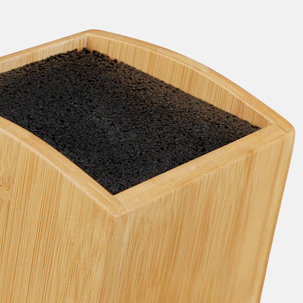 Bamboo knife block