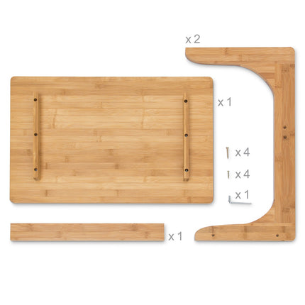 Bamboo laptop side table
