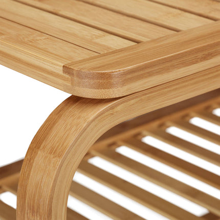 Bamboo shoe bench