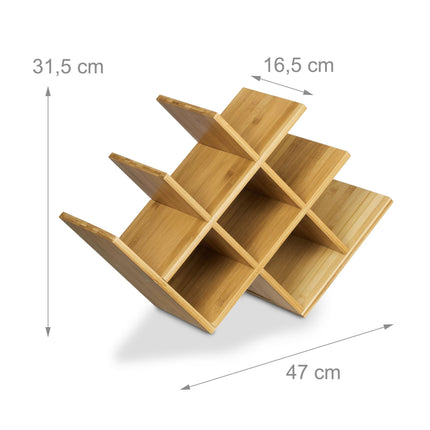 Bamboo wine rack