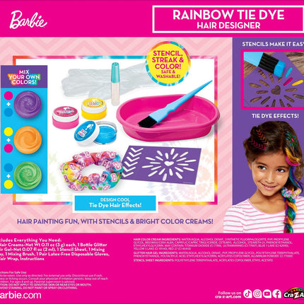 Barbės plaukų dizainerio rinkinys „Rainbow Tie Dye“