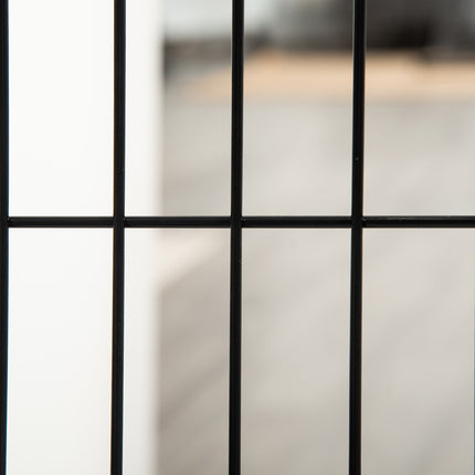 Dog barrier gate, Pine, White, 185x36x71 cm