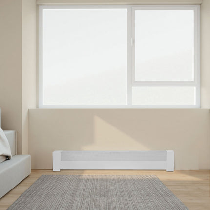 Baseboard Heater Cover Replacement, 4 Ft Steel, White