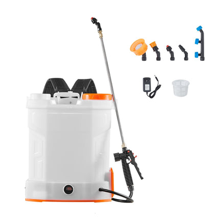 Battery Powered Backpack Sprayer, 12L, 0-90 PSI, 5 Nozzles