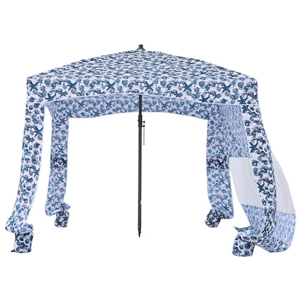 Beach Cabana Canopy 6x6 Ft, Side Wall, UPF 50+