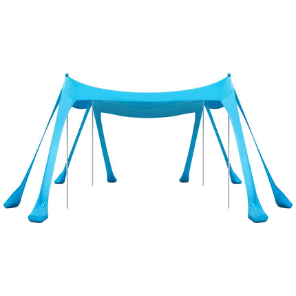 Beach Canopy, UPF 50+, 10x10 Ft Pop-Up Sun Shade