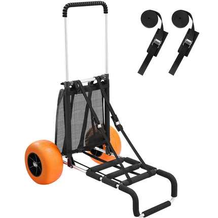 Beach Cart With 12-Inch Wheels, Folding, 165-Lb Capacity