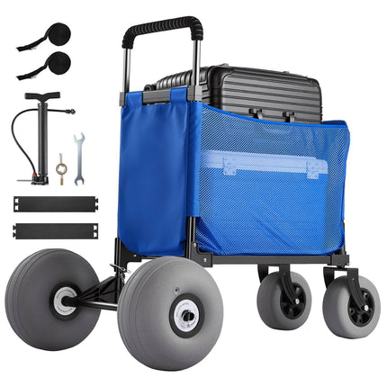 Beach Cart With 300 mm Balloon Wheels, Folding, 75 kg