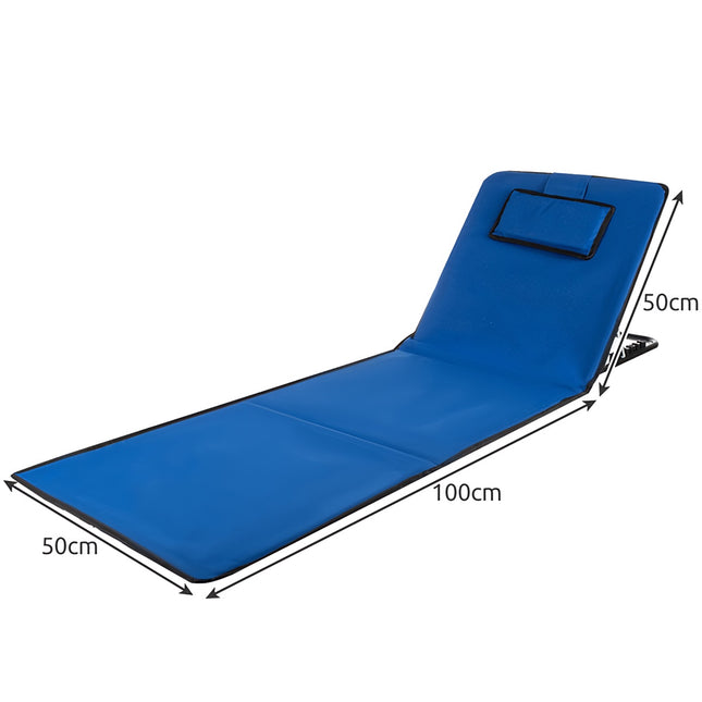 Beach mat with backrest + Trizand 23617 pillow