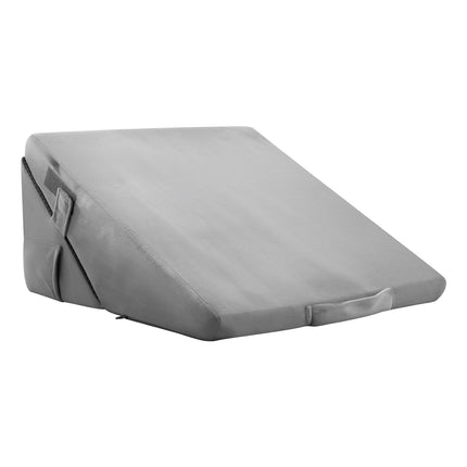 Bed Wedge Pillow, Adjustable Foam, Washable Cover, Gray