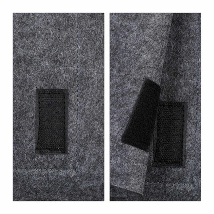 Bed bag with velcro fastening