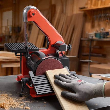 Benchtop Belt and Disc Sander, 1 x 30 In Belt, 5 In Disc