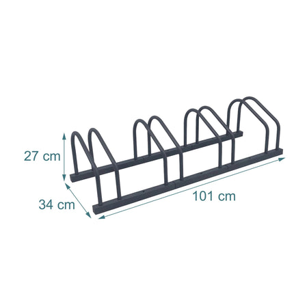 Dviračių stovas, montuojamas ant grindų arba sienos, plienas, iki 65 mm
