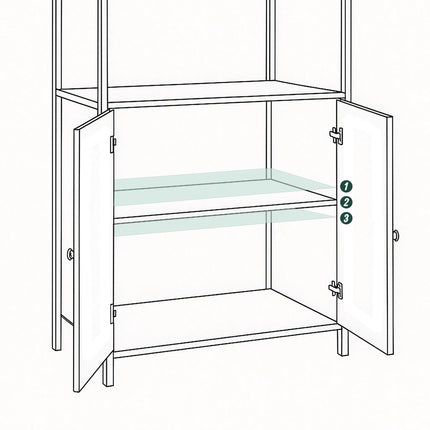 Juoda knygų lentyna su daiktadėže, MDF ir metalas, 4 lentynos