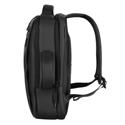 Juoda nešiojamojo kompiuterio kuprinė, USB-C prievadas, 15 l talpa