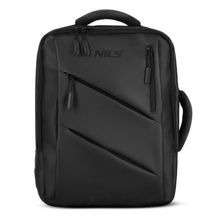 Juoda nešiojamojo kompiuterio kuprinė, USB-C prievadas, 15 l talpa