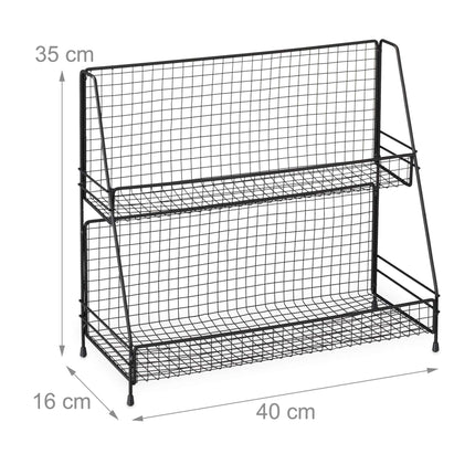 Black Metal Spice Rack