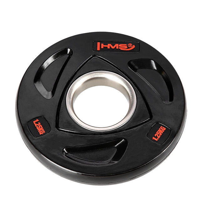 Juodas olimpinis svorio diskas 1,25 kg