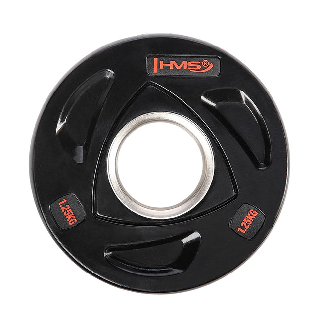 Juodas olimpinis svorio diskas 1,25 kg