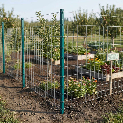 Juodi plieniniai tvoros stulpai, 90 cm, 10 vnt. rinkinys
